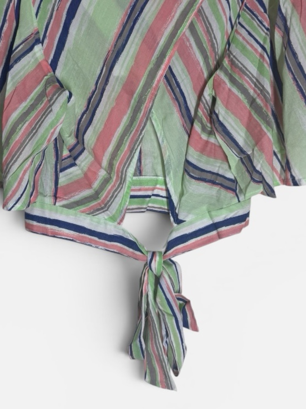 NWT Idem Ditto Striped Crop Tie-Front/Wide Leg Set in Pastel Colors Boutique S - Picture 4 of 5